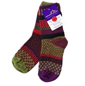 NWT Solmate Socks Vermont Autumn Series | Covered Bridges | Women's Size Small